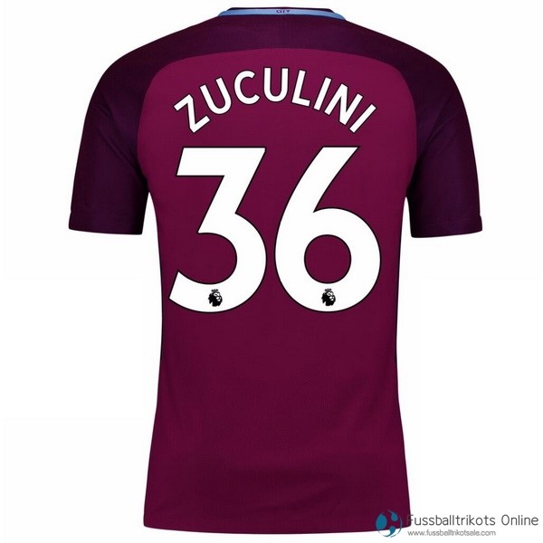 Manchester City Trikot Auswarts Zuculini 2017-18 Fussballtrikots Günstig